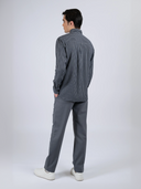 Tsumugi Silk Blend Shirt (Striped)