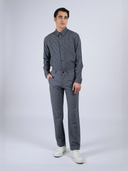 Tsumugi Silk Blend Shirt (Striped)