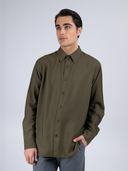 Tsumugi Silk Blend Shirt (Solid)
