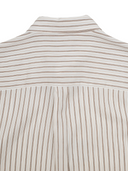 Tsumugi Silk Blend Shirt (Striped)