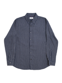 Tsumugi Silk Blend Shirt (Striped)