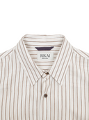Tsumugi Silk Blend Shirt (Striped)