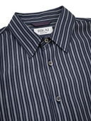 Tsumugi Silk Blend Shirt (Striped)