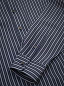 Tsumugi Silk Blend Shirt (Striped)