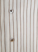 Tsumugi Silk Blend Shirt (Striped)